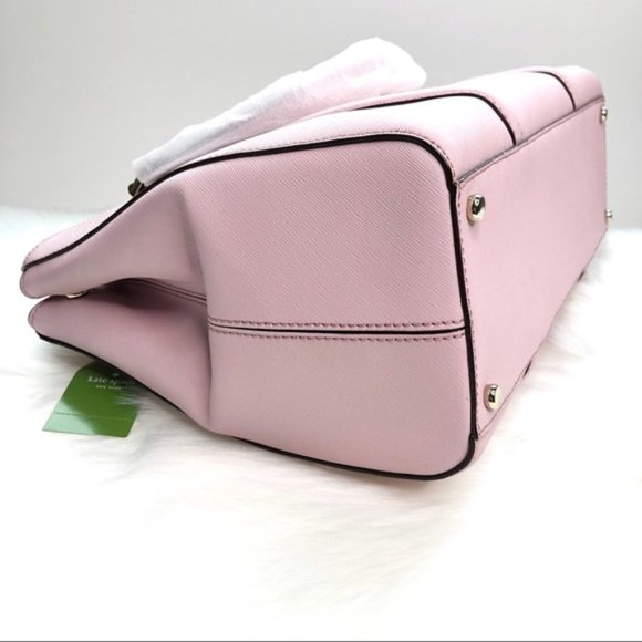 New KATE SPADE Leather Newbury Lane Large Satchel Blush Pink - Picture 4 of 10